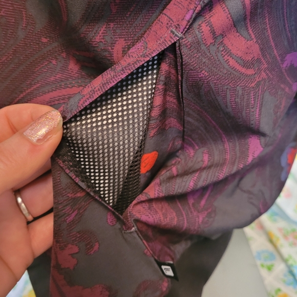 Fabletics purple floral printed bomber jacket - Picture 12 of 13